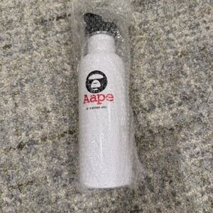 Brand new white Aape water bottle